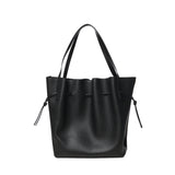 Borsa tote Scallop in pelle SCALLOP TOTE PEBBLE GRAIN LEATHER  YUZEFI 