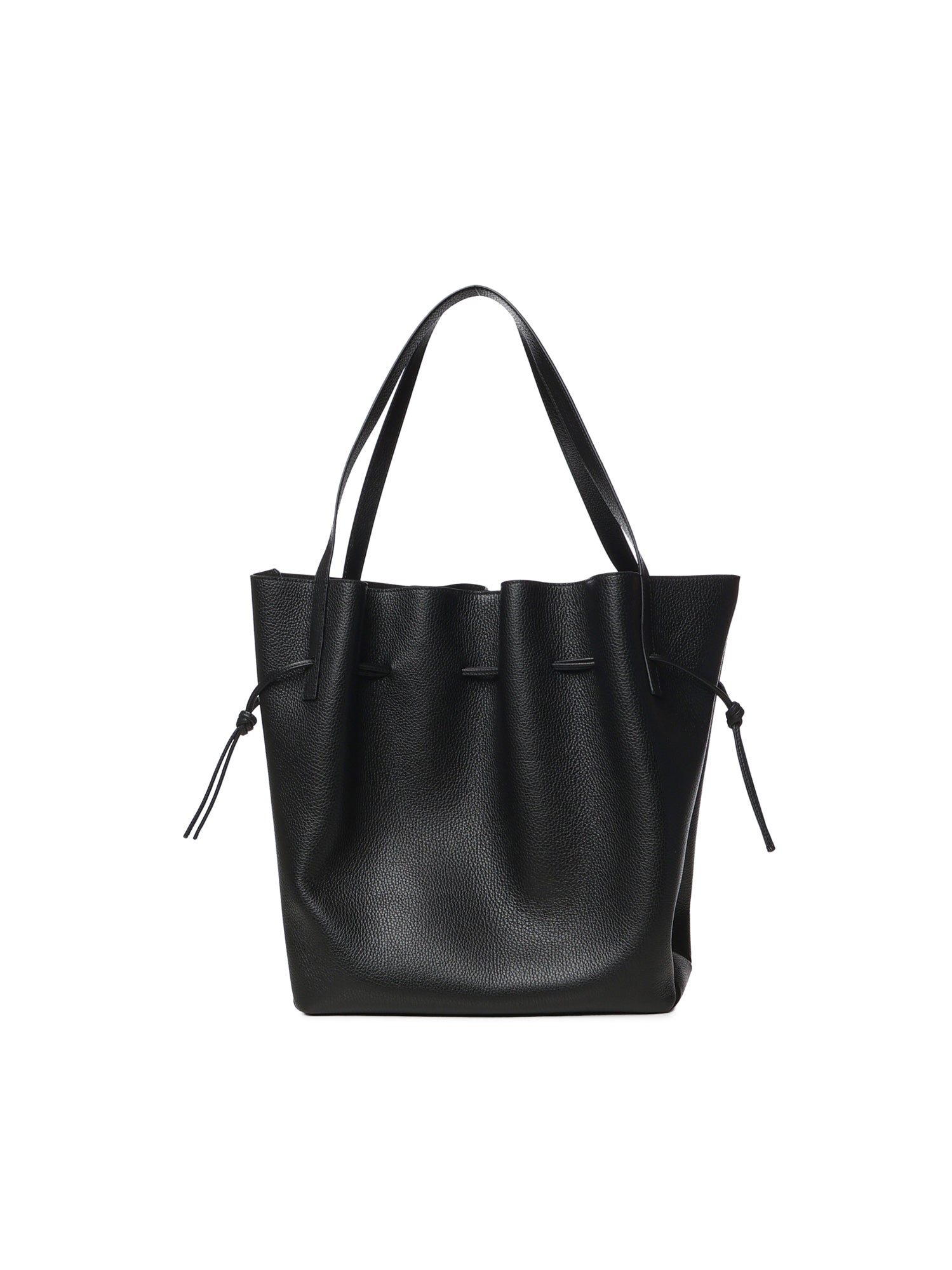 Borsa tote Scallop in pelle SCALLOP TOTE PEBBLE GRAIN LEATHER  YUZEFI 