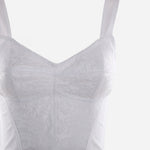 Top in tessuto tecnico con lavorazione in pizzo F7T19T G9798W0800 DOLCE & GABBANA 