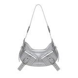 Borsa a spalla Y2K.001 FBBP70001LAM -ARGENTO/NICKEL BIASIA 