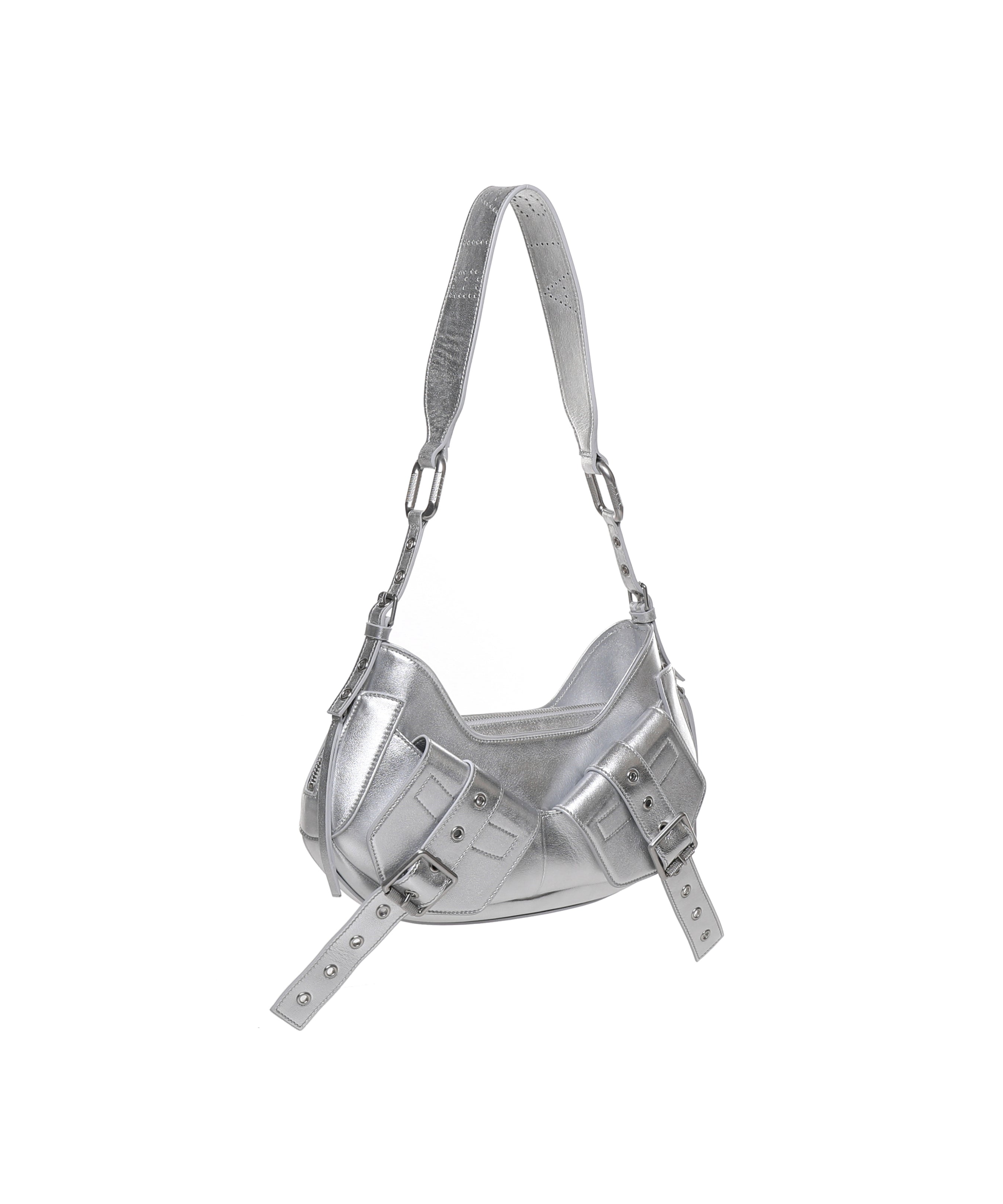 Borsa a spalla Y2K.001 FBBP70001LAM -ARGENTO/NICKEL BIASIA 