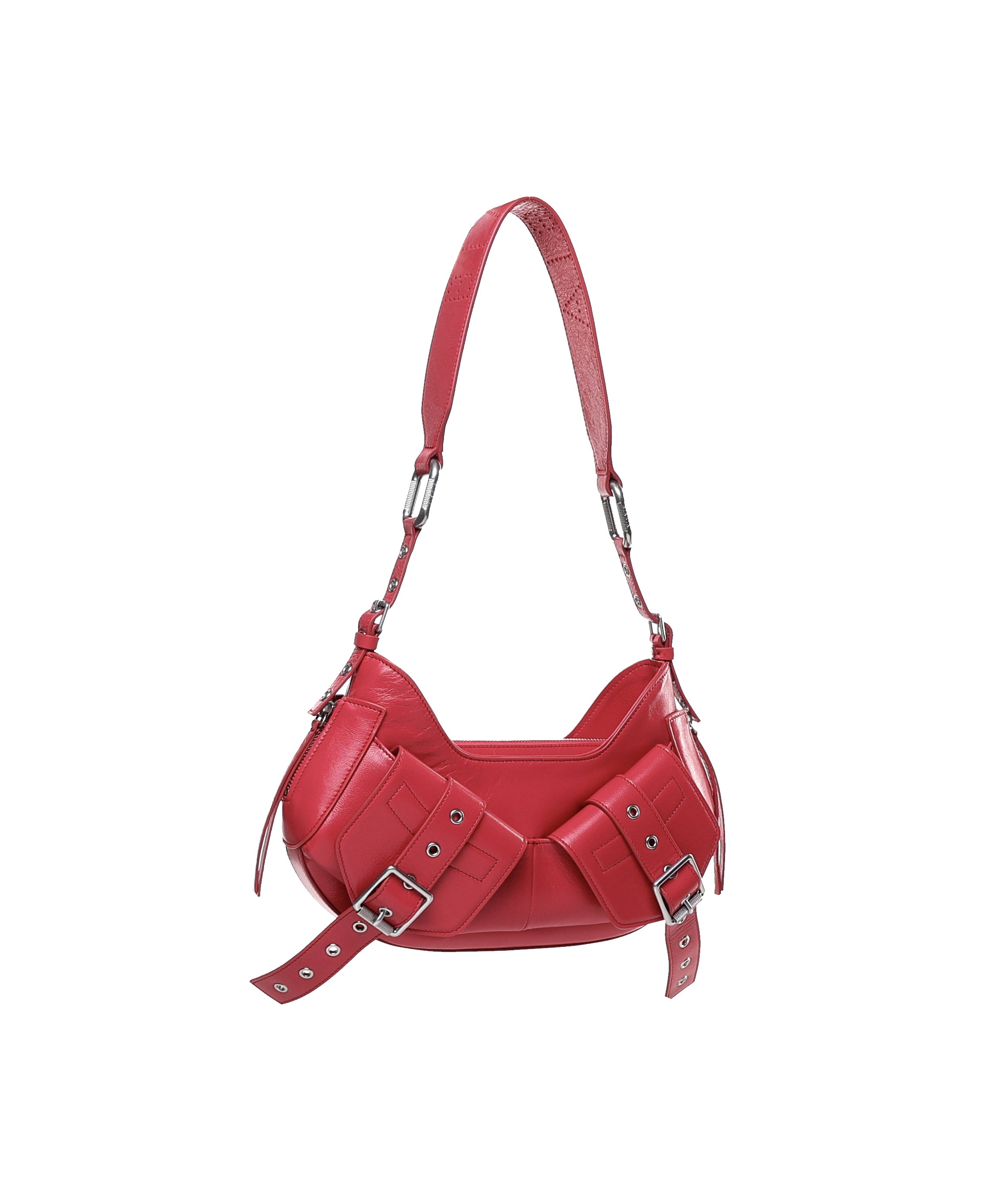 Borsa a spalla Y2K.001 FBBP70001STR -CILIEGIA/NIKEL BIASIA 