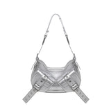 Borsa a spalla Y2K.002 FBBP70002LAM -ARGENTO/NIKEL BIASIA 