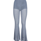 Pantaloni svasati all'uncinetto<BR/> 4P002A -N0946 BLUMARINE 