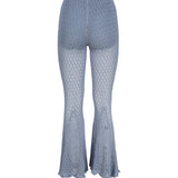Pantaloni svasati all'uncinetto<BR/> 4P002A -N0946 BLUMARINE 