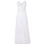 Abito maxi senza spalline in voile di misto cotone 201638 -WHITE CHARO RUIZ 