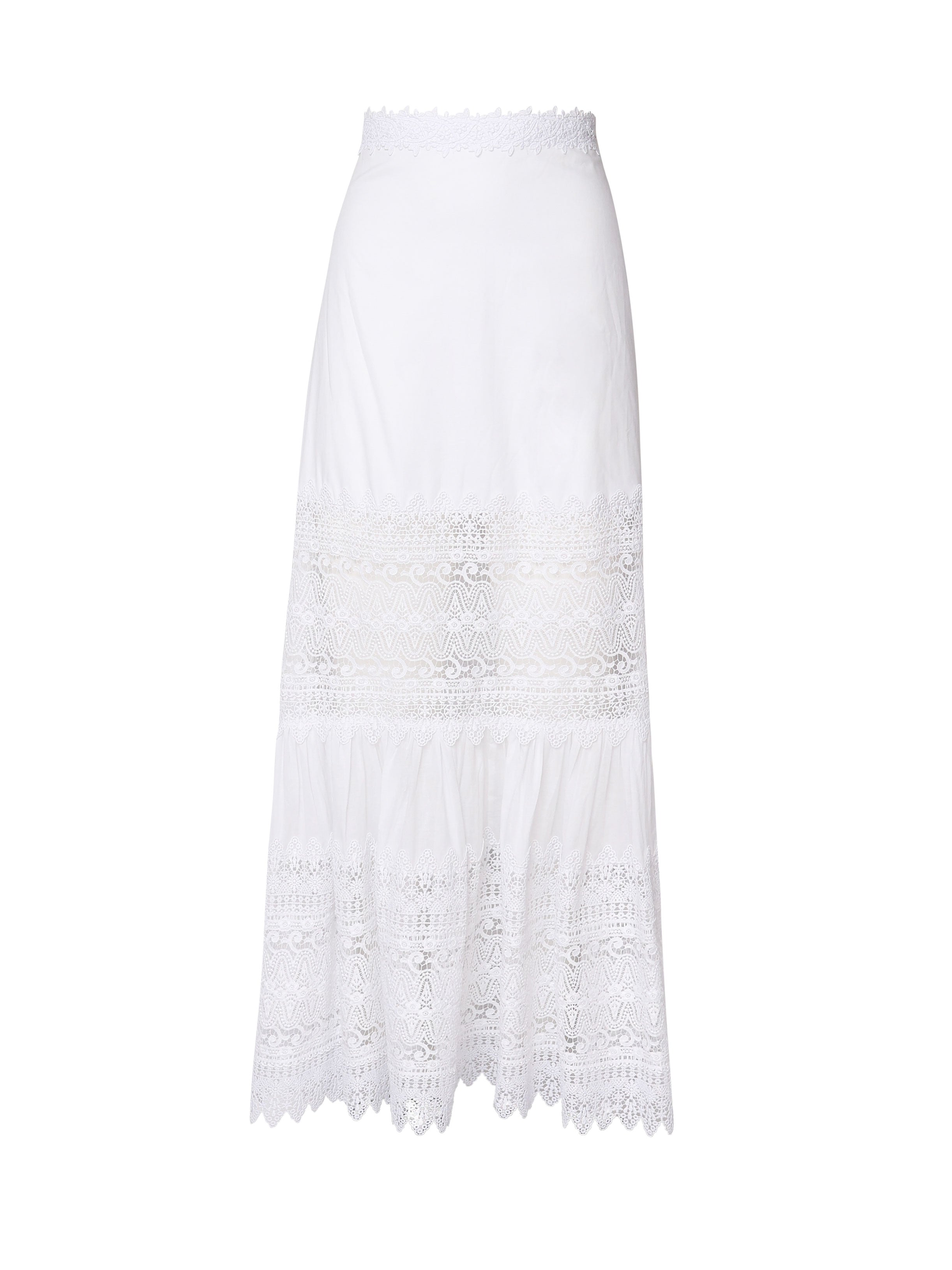 Gonna in pizzo 231407 -WHITE CHARO RUIZ 