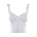 Top in tessuto tecnico con lavorazione in pizzo F7T19T G9798W0800 DOLCE & GABBANA 