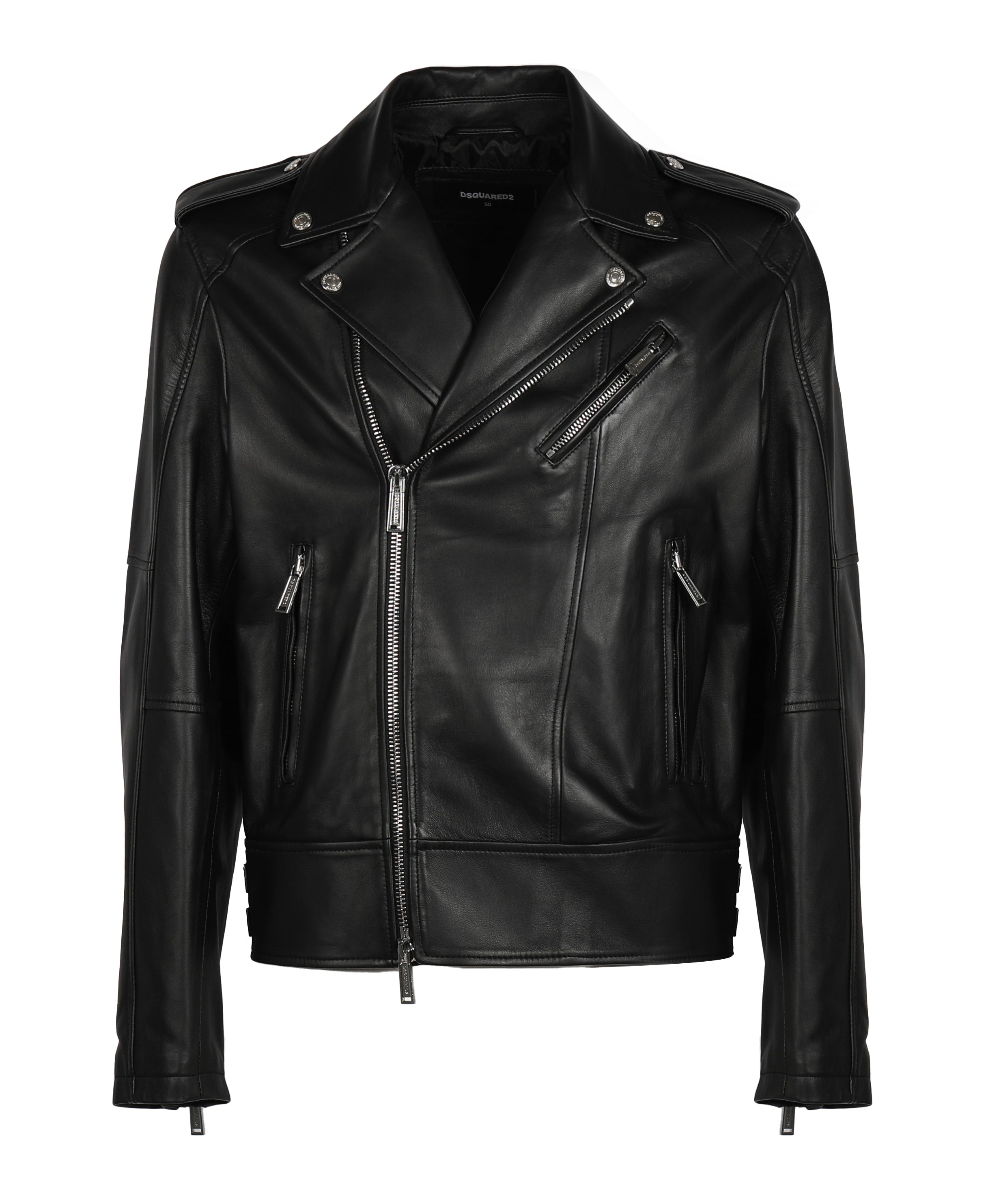 Giacca biker in pelle S74AM1329 SY1491900 DSQUARED2 