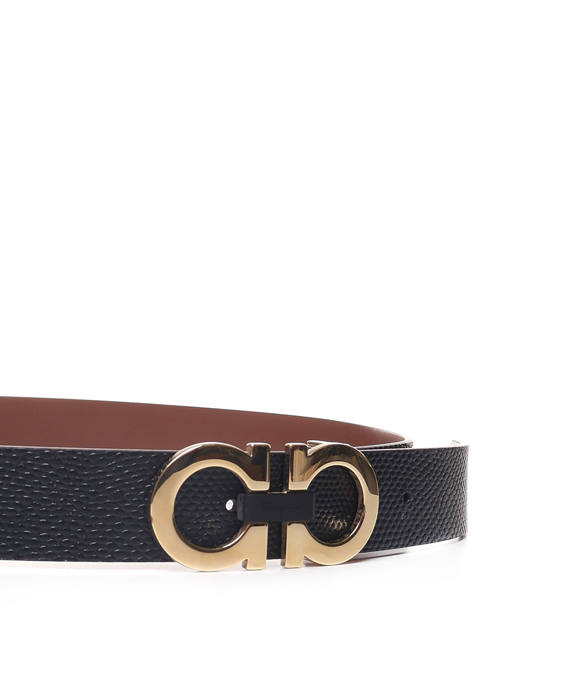 Cintura in pelle double face fibbia Gancio 678783 0756229025 FERRAGAMO 