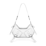 Borsa a spalla Y2K.001 FBBP70001 -BIANCO/NIKEL BIASIA 