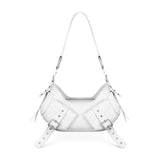 Borsa a spalla Y2K.001 FBBP70001 -BIANCO/NIKEL BIASIA 