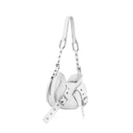 Borsa a spalla Y2K.002 FBBP70002 -BIANCO/NIKEL BIASIA 