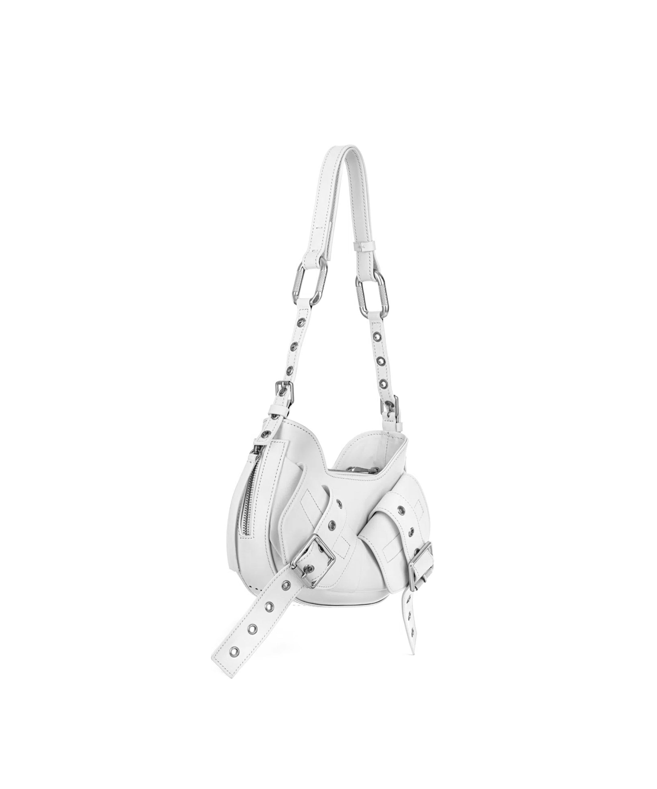 Borsa a spalla Y2K.002 FBBP70002 -BIANCO/NIKEL BIASIA 