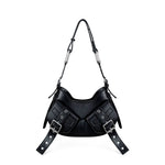 Borsa a spalla Y2K.002 FBBP70002 -NERO/NIKEL BIASIA 