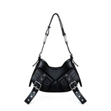 Borsa a spalla Y2K.002 FBBP70002 -NERO/NIKEL BIASIA 