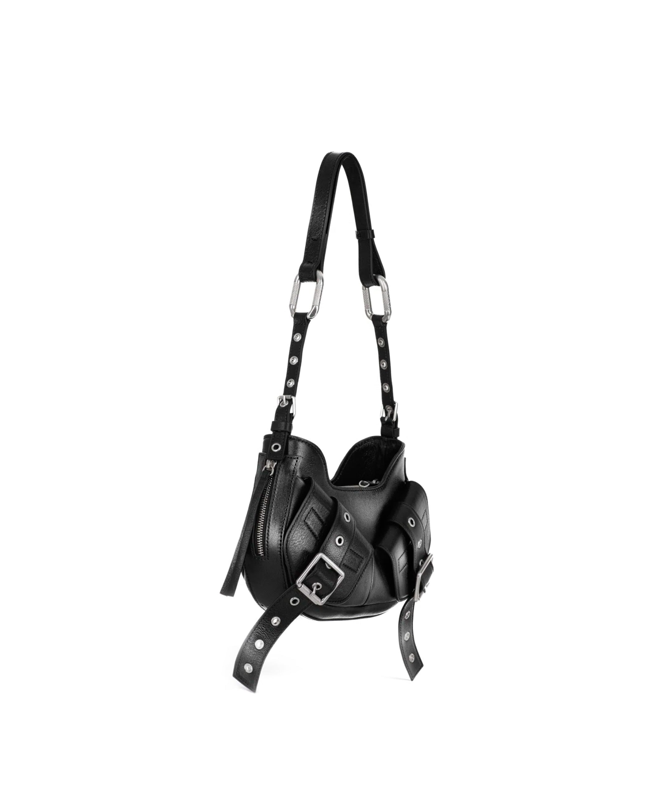 Borsa a spalla Y2K.002 FBBP70002 -NERO/NIKEL BIASIA 