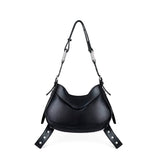 Borsa a spalla Y2K.002 FBBP70002 -NERO/NIKEL BIASIA 