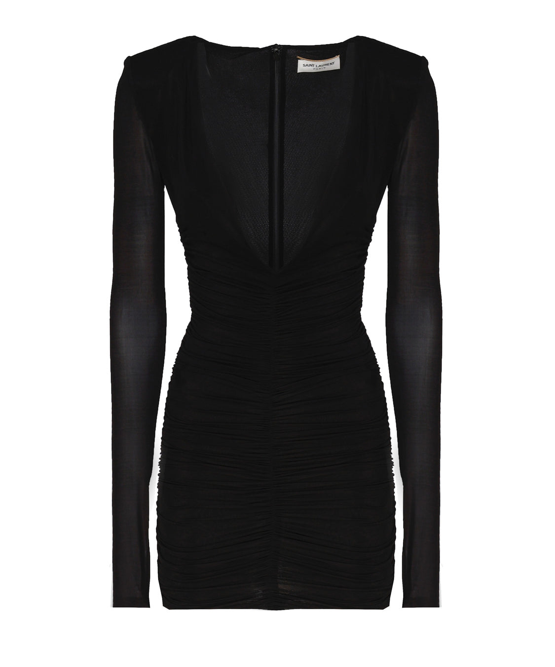 Abito drappeggiato in jersey 732870 Y5G891000 SAINT LAURENT 