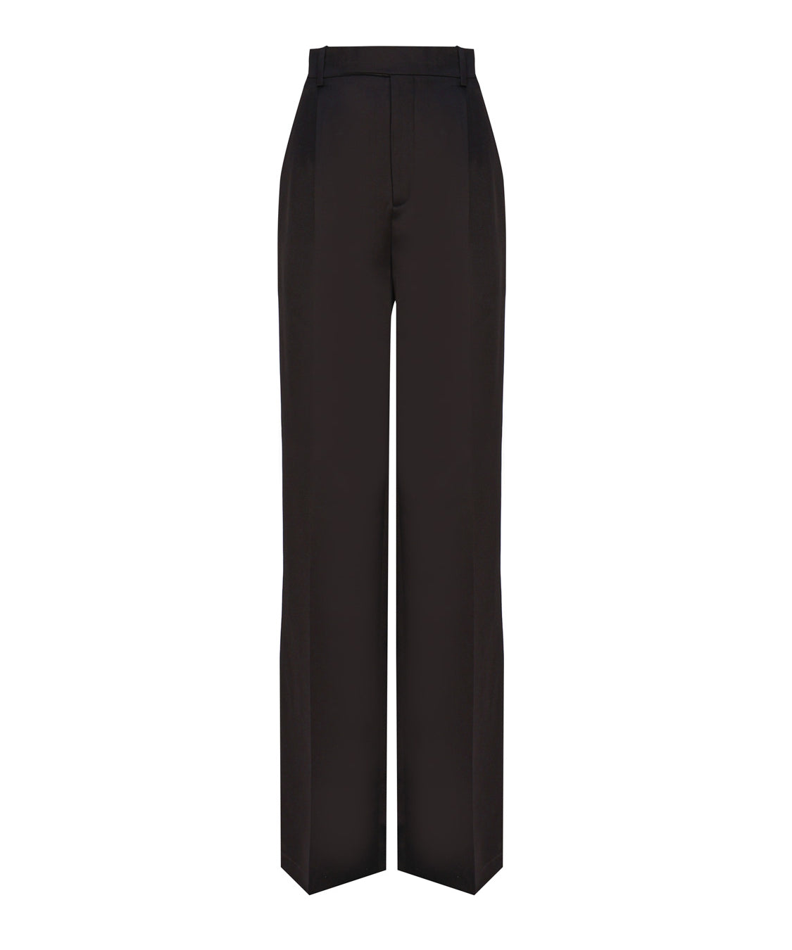 Pantaloni svasati in satin 736713 Y013G1000 SAINT LAURENT 