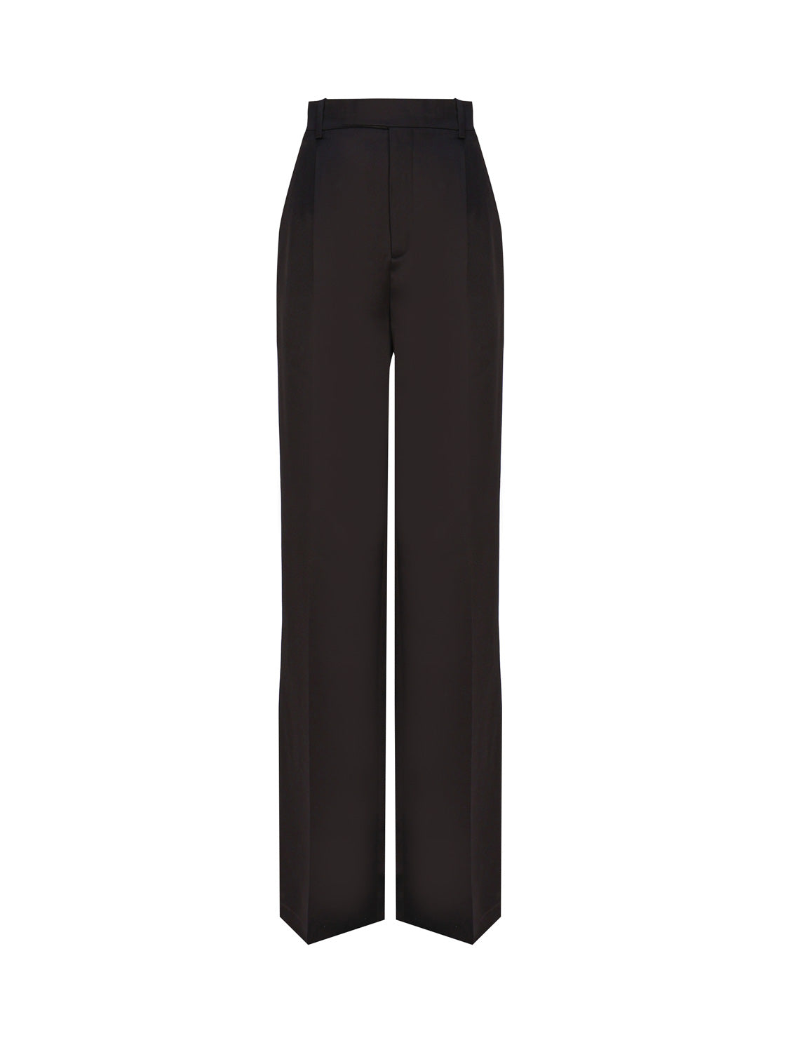 Pantaloni svasati in satin 736713 Y013G1000 SAINT LAURENT 