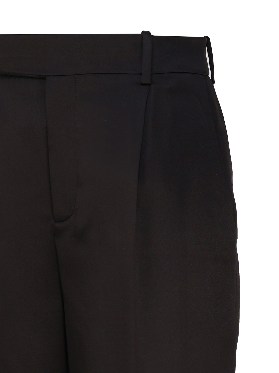 Pantaloni svasati in satin 736713 Y013G1000 SAINT LAURENT 