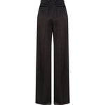 Pantaloni svasati in satin 736713 Y013G1000 SAINT LAURENT 