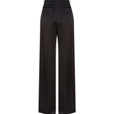 Pantaloni svasati in satin 736713 Y013G1000 SAINT LAURENT 