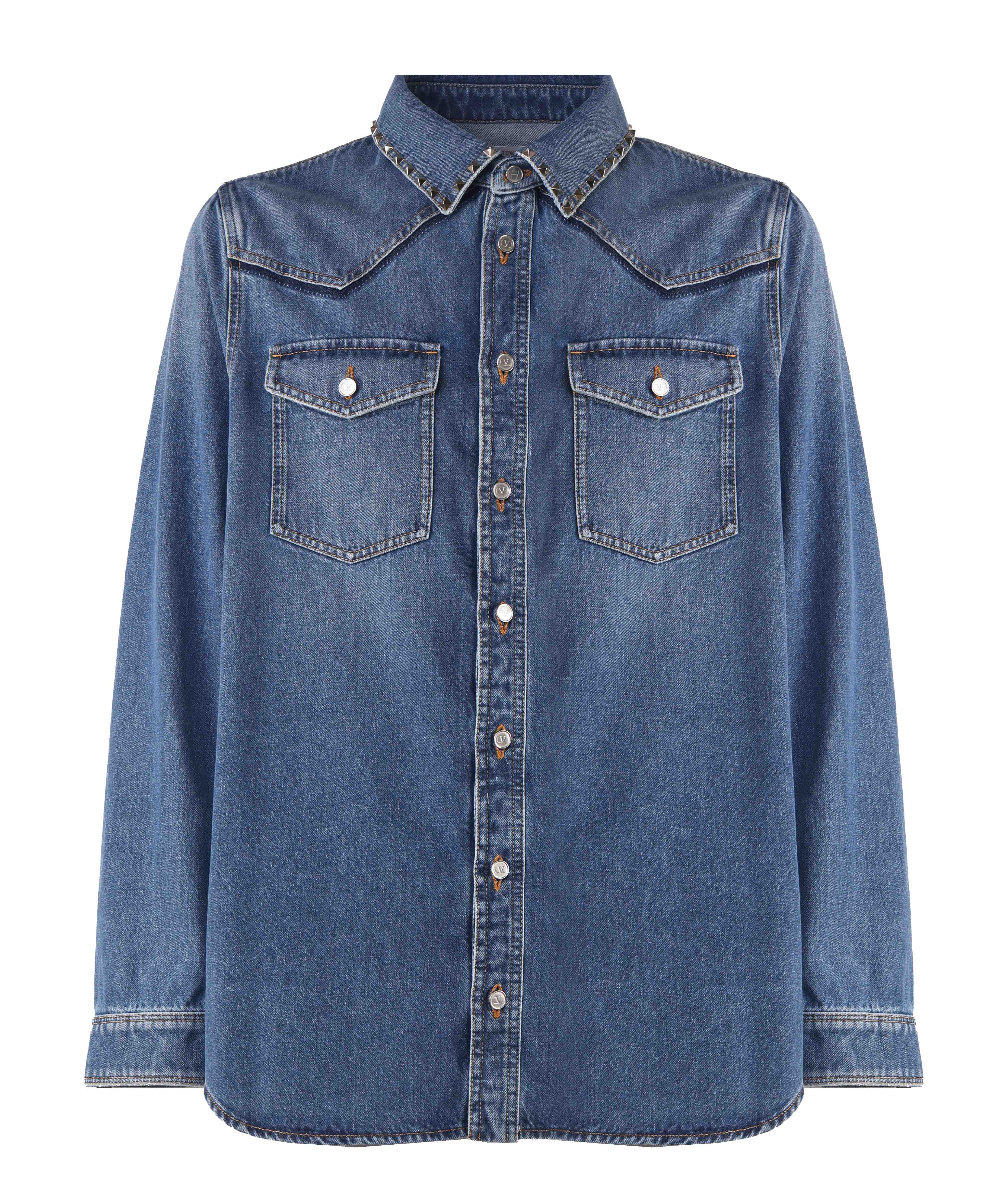 Camicia in denim Studshirt 2V3DB94J 93B558 VALENTINO GARAVANI 