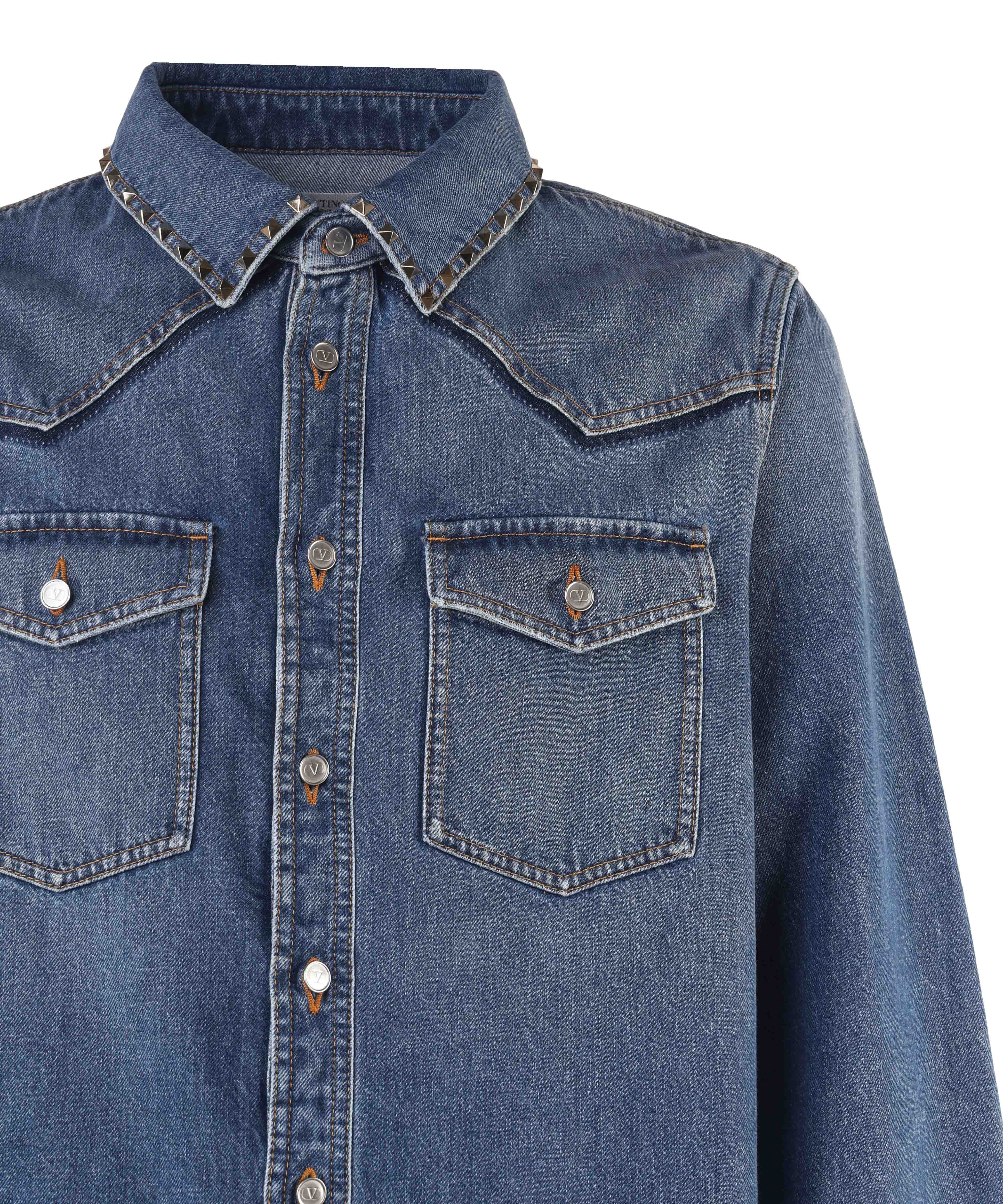 Camicia in denim Studshirt 2V3DB94J 93B558 VALENTINO GARAVANI 