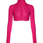 Top crop a costine<BR/> AA9S02234M712 -446 ALAIA 