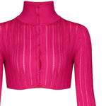 Top crop a costine<BR/> AA9S02234M712 -446 ALAIA 