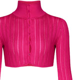Top crop a costine<BR/> AA9S02234M712 -446 ALAIA 