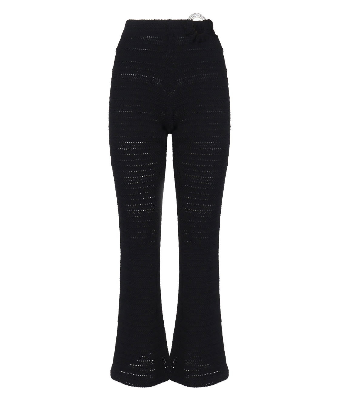 Pantalone svasato con anello AUS4PANTI -BLACK ALBERTO AUDENINO 