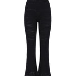 Pantalone svasato con anello AUS4PANTI -BLACK ALBERTO AUDENINO 