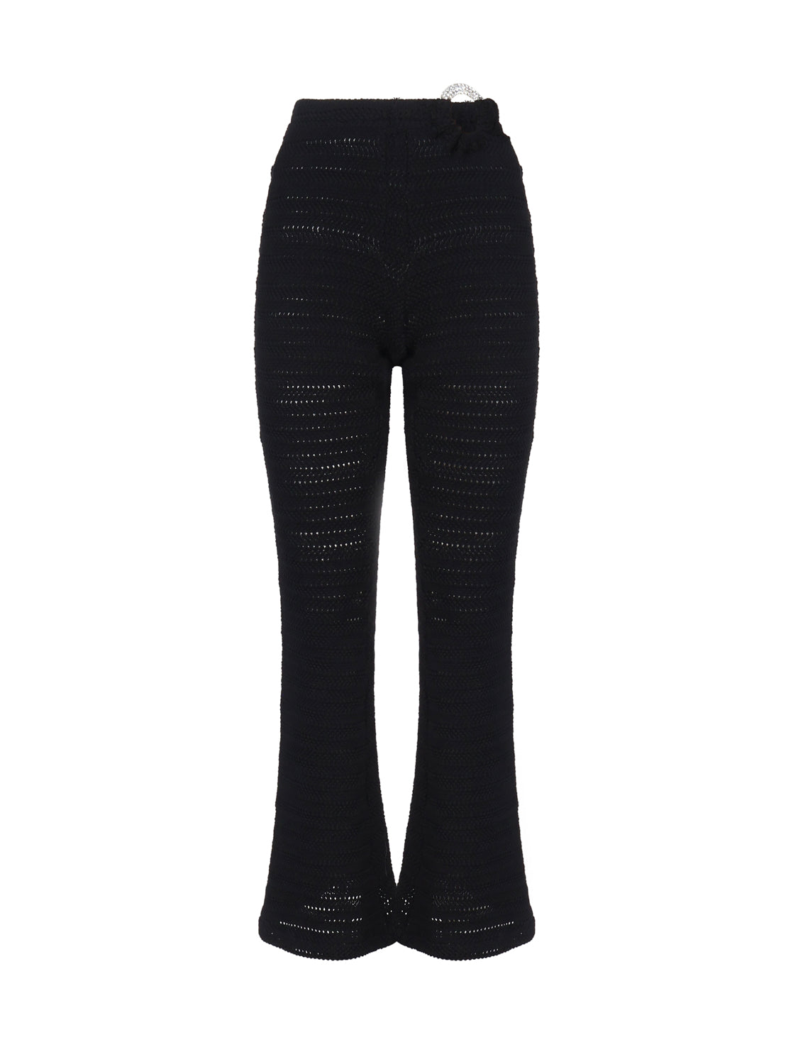 Pantalone svasato con anello AUS4PANTI -BLACK ALBERTO AUDENINO 