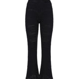 Pantalone svasato con anello AUS4PANTI -BLACK ALBERTO AUDENINO 