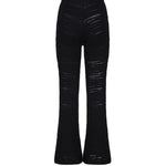 Pantalone svasato con anello AUS4PANTI -BLACK ALBERTO AUDENINO 