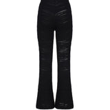 Pantalone svasato con anello AUS4PANTI -BLACK ALBERTO AUDENINO 