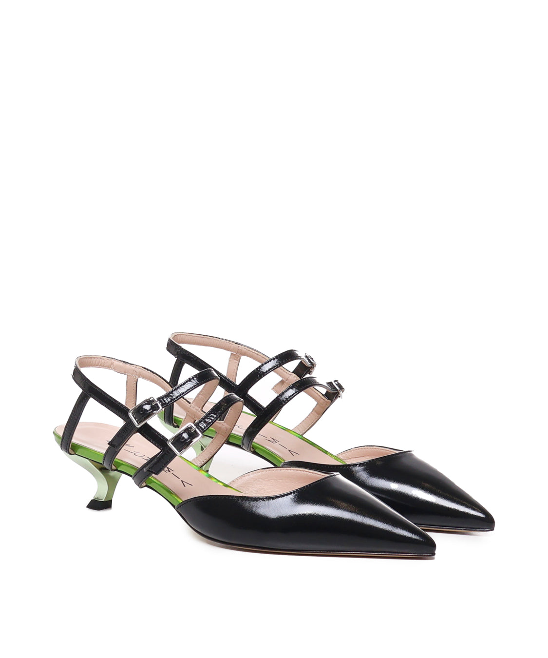 Scarpe con punta e cinturini ANNA S2403 VERLUXNERO ALCHIMIA 