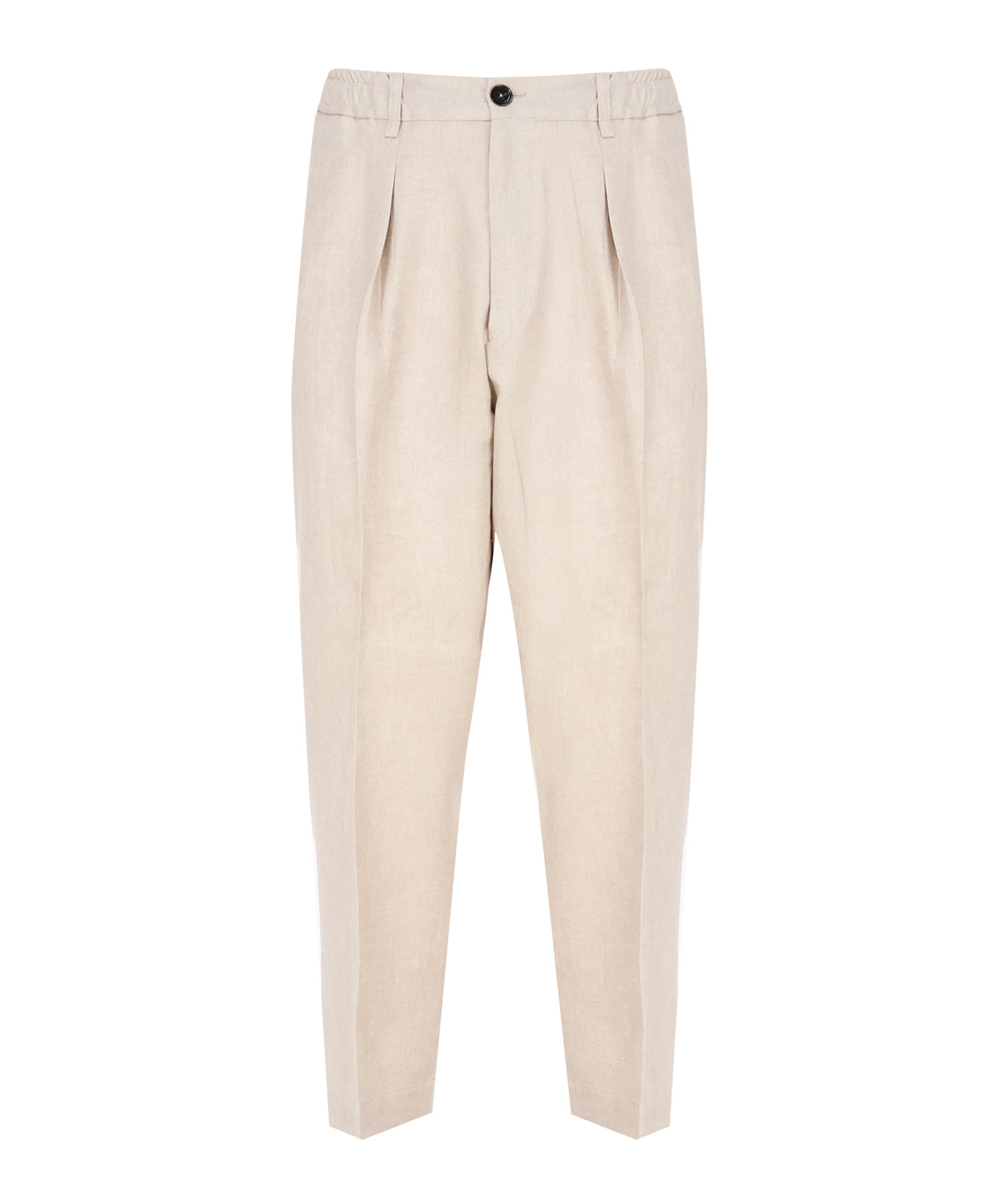 Pantalone sartoriale in lino DOMINIQUE 24S-LLAPNATURALE BE ABLE 