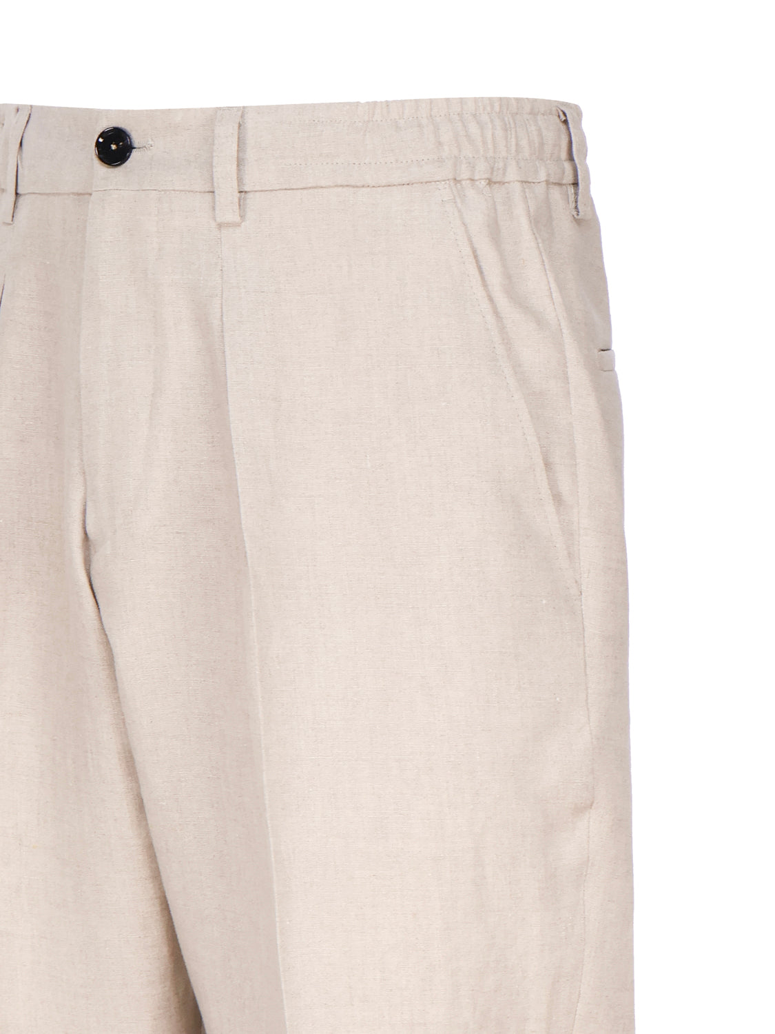 Pantalone sartoriale in lino DOMINIQUE 24S-LLAPNATURALE BE ABLE 