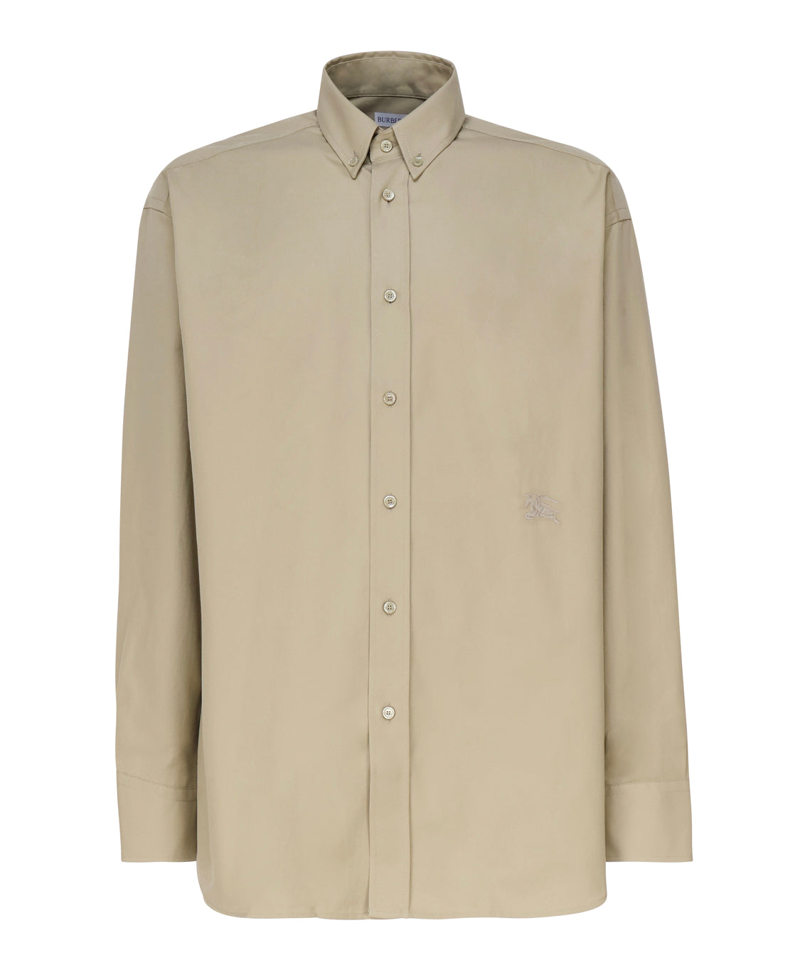Camicia in cotone con logo sul fianco 8082303 .B7311 BURBERRY 