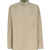 Camicia in cotone con logo sul fianco 8082303 .B7311 BURBERRY 