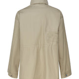 Giacca in gabardine con cappuccio Check 8083672 .B7311 BURBERRY 