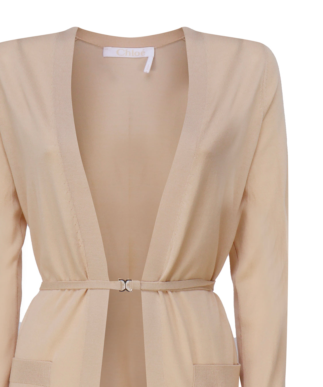 Cardigan con cintura<BR/> C24SMH01661 -24P CHLOÉ 