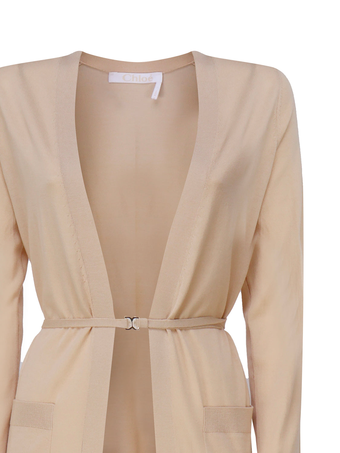 Cardigan con cintura<BR/> C24SMH01661 -24P CHLOÉ 