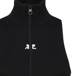 Gilet a coste con logo a contrasto di colore frontale 124JVE072JS0091 -9999 COURREGES 