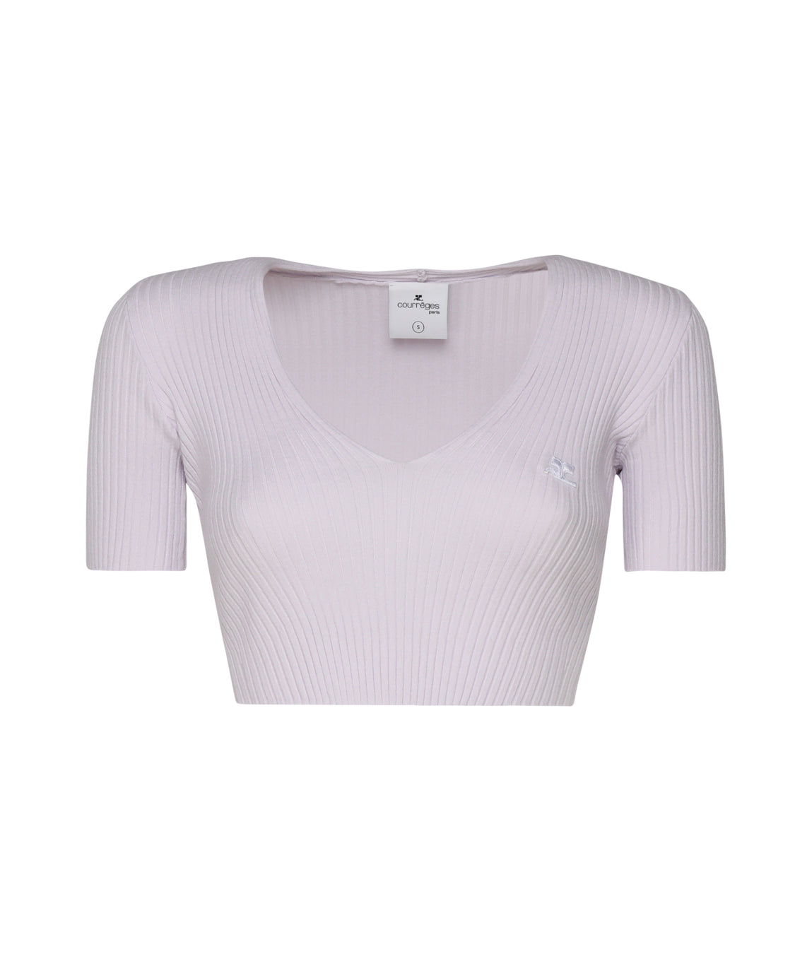 Crop top in cotone 224MPU164FI0001 -0077 COURREGES 