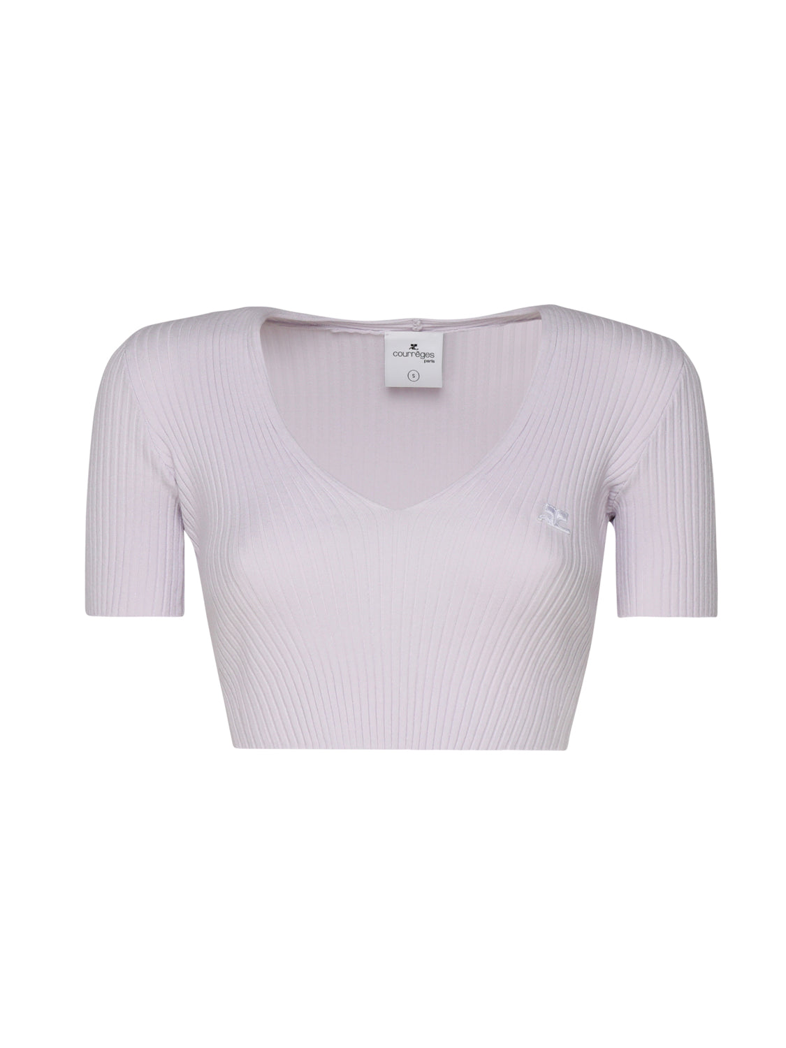 Crop top in cotone 224MPU164FI0001 -0077 COURREGES 